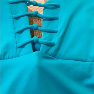 BNWT sexy turquoise  bandeaukini sizes S & M